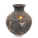 Painted Clay Pot