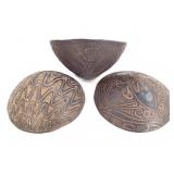 3 Sawos Sago Bowls New Guinea