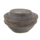 African Lidded Storage Basket