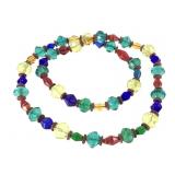 Bohemian Vaseline Glass Strand Uranium Green+