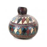 Nupe Lg Gourd Storage Vessel Nigeria