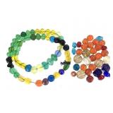 Bohemian Vaseline Glass Strand Uranium Green+