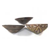 3 Sago Ceramic Bowl Papua New Guinea