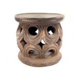 Hand-Carved Wooden Bamileke Stool Cameroon