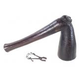 Dinka Carved Wood Cattle Scepter & Small AF Pliers