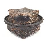 Kuba Lidded Large Storage Basket