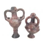 2 Teke or Tio Terracotta Vessels DRC