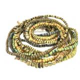 Ghana African Sandcast Beads 9 Strands