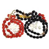 Large Glass African Trade Oval Beads