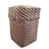 Lidded African Basket