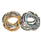 Sandcast African Beads 8 Strands+