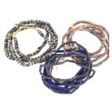 Sandcast  African Beads 8 Strands=