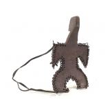 Dagari Carved Wood Repurposed Stool Rattle