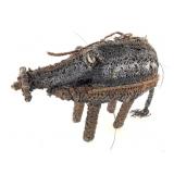 Fiber Wood Spirit Boar Figure Papua New Guinea