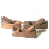 3 Antique Wooden Block Planes