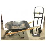 Milwaukee Two Wheel Dolly Blue Hawk Wheelbarrow