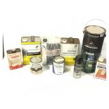 Unopened Paint Cans Thinner Fiberglass Res