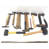 13 Various Hammers & Hatchets