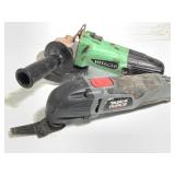 Oscilating Multi Tool & Hitachi Angle Grinder