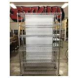 2 Wire Rack 6 Tier Rolling Carts