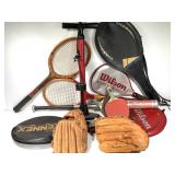 Sporting Goods Baseball Gloves Bats Tennis Rackets