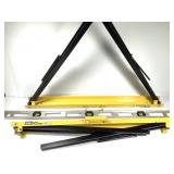 2 Tool Shop Folding Metal Saw Horses & 4