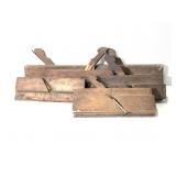 6 Antique Wooden Moulding Planes