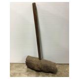 Large Antique Wooden Shop Hammer