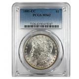 1881 CC Morgan Dollar  PCGS MS62