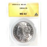 1904 O  Morgan Dollar  ANACS MS63