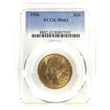 1926 $10 Gold PCGS MS62