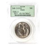 1935 S San Diego Commem Half  PCGS MS65