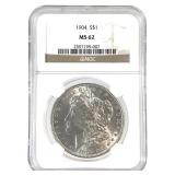 1904 Morgan Dollar NGC MS62