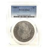 1885 S  Morgan Dollar PCGS MS63