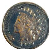 1909 S Indian Head Cent with Full LIBERTY