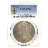 1901 S Morgan Dollar PCGS MS62