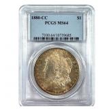 1880 CC Morgan Dollar  PCGS MS64