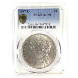 1897 O Morgan Dollar PCGS AU50