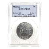 1923 S Monroe Commem Half  PCGS MS63