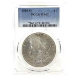 1886 O Morgan Dollar ANACS MS62