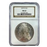 1879 O Morgan Dollar  NGC MS62