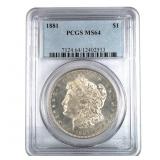 1881 Morgan Dollar  PCGS MS64   Looks Prool Like?