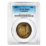 1893 Columbian Expo Commem Half PCGS MS62