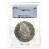 1882 O Morgan Dollar PCGS MS64