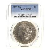 1892 CC Morgan Dollar PCGS XF45