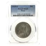 1935 S Texas Commem Half PCGS MS65