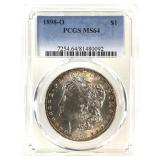 1898 O Morgan Dollar PCGS MS64