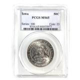 1946 Iowa Commem Half PCGS MS65