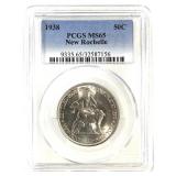 1938 New Rochelle Commem Half PCGS MS65