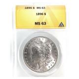 1896 Morgan Dollar ANACS MS63